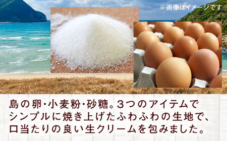 【12回定期便】島の卵のロールケーキ 五島市/uncalin[PGK024]