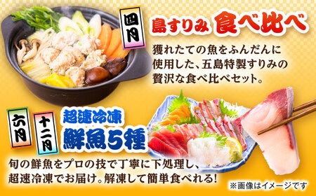 【6回定期便】五島のお魚！満喫定期便（2人前）/五島市[PZX053]