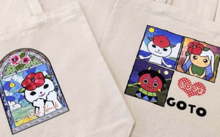 つばきねこ＆フレンズトートバッグ キャンバス 小物 雑貨 五島市/stationery 光洋社 [PDF003]