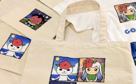 つばきねこ＆フレンズトートバッグ キャンバス 小物 雑貨 五島市/stationery 光洋社 [PDF003]