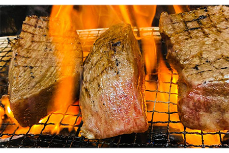 【日時指定必須】五島牛あぶり焼400g＆五島美豚焼豚200g（ソース付） 五島市/鬼岳牧場[PEK017] 長崎県産 SPF