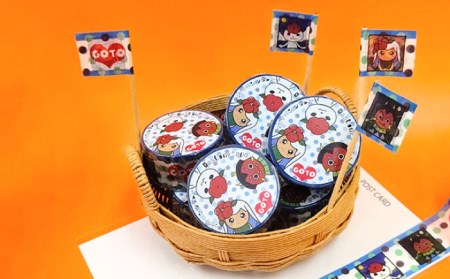 つばきねこ&フレンズ Tシャツ&マステセット 半袖 かわいい カジュアル マスキングテープ 文房具 デザイン かわいい【stationery 光洋社】 [PDF012]