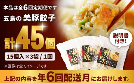 【全6回定期便】美豚餃子15個入×3袋 五島市 / 長崎フードサービス [PEL009] 餃子 焼餃子 焼き餃子 水餃子 揚げ餃子 豚肉 餃子 焼餃子 焼き餃子 水餃子 揚げ餃子 豚肉 餃子 焼餃子 焼き餃子 水餃子 揚げ餃子 豚肉 餃子 焼餃子 焼き餃子 水餃子 揚げ餃子 豚肉 餃子 焼餃子 焼き餃子 水餃子 揚げ餃子 豚肉