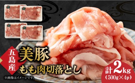 【ふるさと納税限定商品】美豚のもも肉切落し（500g×4パック）冷凍 豚肉 五島市/長崎フードサービス [PEL052]