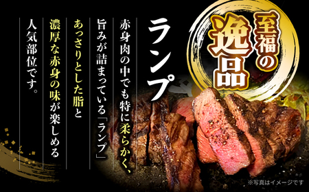 3回定期便 長崎和牛 ランプステーキ 計450g CAG202  ステーキ ランプ