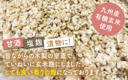 【6回定期便】 農薬不使用 玄米麹 （乾燥米麹） 九州産 約3kg〈川添酢造有限会社〉 [CDN108]