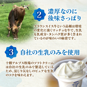 ”限定生産” 十勝アルプス牧場 放牧ミルクソフト6個セット 【希少なミルクで作られたミルクソフト 濃厚 さっぱり 高たんぱく アイスクリーム ソフトクリーム】_S020-0007
