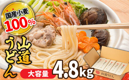 島原 手延べうどん 山道うどん 国産小麦100％ 160g×30袋 4.8kg / 島原手延べ うどん ウドン 饂飩 乾麺 麺 / 南島原市/ そうめんの山道 [SDC011]