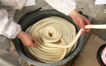 【国産小麦・ひまわり油使用】島原手延べそうめん　4.5kg（６束×15袋）袋入り 小分け / 素麺 ソーメン 乾麺 / 南島原市 / 大平製麺[SGH008]