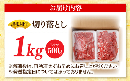 【2026年1月～順次発送】長崎県産 牛肉切り落とし1kg [SBA093] 牛肉