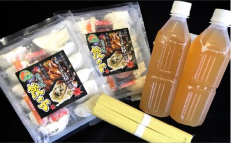  【須川屋台道場】水餃子 鍋セット 4人前 / 冷凍 餃子 水餃子 鍋 スープ付き 乾麺 / 南島原市 / はなぶさ [SCN010]