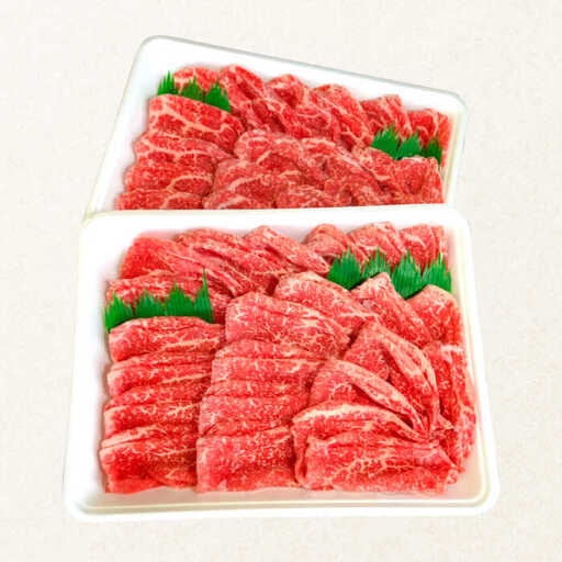 【6回定期便】長崎和牛 もも肉 800g    / もも スライス うす切り 薄切り 牛肉 すき焼き すきやき しゃぶしゃぶ / 南島原市 / はなぶさ [SCN080]