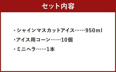 【数量限定！】ちりんちりんアイス ファミリーセット（シャインマスカット） コーン＆ミニヘラ付き 