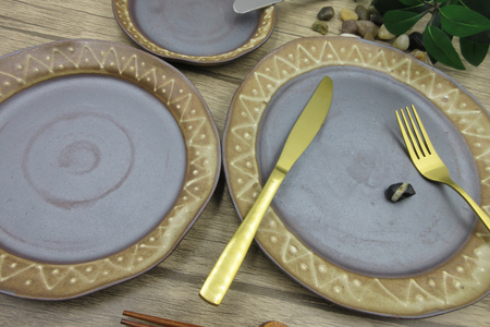 皿 セット なぶりリム 23cm 18cm 14cm 各2枚 計6枚 [文珠会 障害者支援施設 常明園 長崎県 東彼杵町 hs42bag350000]