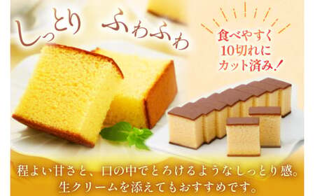 カステラ 幸せの黄色いカステラ 0.6号 310g 10本セット [長崎カステラセンター心泉堂 長崎県 東彼杵町 hs42bag180019]