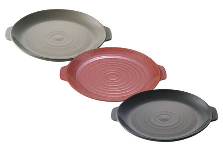 食器兼用 耐熱 丸陶板25cm 2枚セット [トーセラム 長崎県 東彼杵町 hs42bag480020]