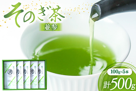 茶 緑茶 そのぎ茶 (並参) 100g 5袋入り 総計500g [まるせい酒井製茶 長崎県 東彼杵町 hs42bag370005]