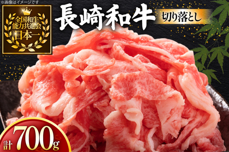 牛肉 和牛 長崎和牛 切り落とし 700g [黒牛 長崎県 東彼杵町 hs42bag750081]