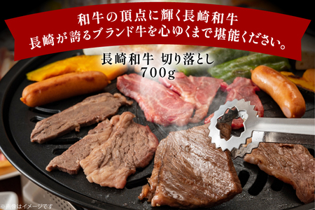 牛肉 和牛 長崎和牛 切り落とし 700g [黒牛 長崎県 東彼杵町 hs42bag750081]