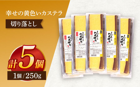 訳アリ 幸せの黄色いカステラ 5パックセット[OBS010] 訳ありカステラ