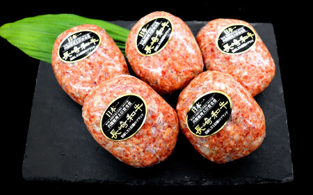 【6回定期便】長崎和牛ハンバーグ 5個[OCE065] 牛肉 ハンバーグ 