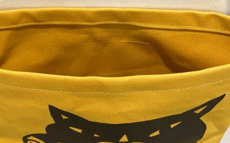 「猫とカメラ」ショルダーバッグ　マスタード[OCS019]