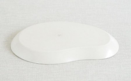 【波佐見焼】フレッシュアート ビーン プレート 2柄セット〈リンゴ・レモン〉 [OAQ046]