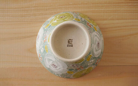 【波佐見焼】花やか 茶碗・コップ（緑）セット 食器【陶もと】[PE40] 波佐見焼