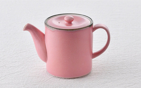 【波佐見焼】ティーポット 渕錆ピンクマット 茶こし付き【長十郎窯】[AE102]