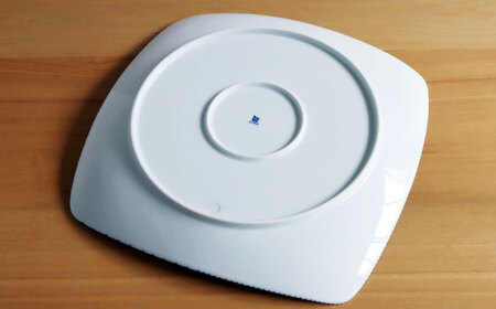 【白山陶器】【グッドデザイン賞】重ね縞 反角盛皿 【波佐見焼】[TA164]