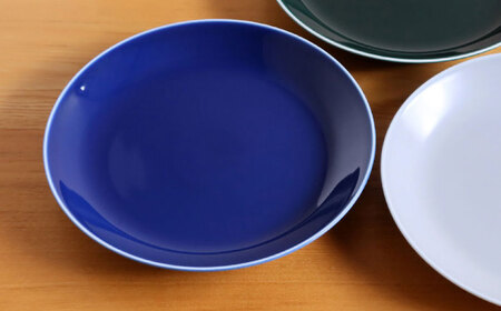 【白山陶器】【ビスタ】プレート(L) ブルー【波佐見焼】[TA176]