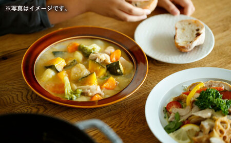 【波佐見焼】motte プレートL ホワイト 2点セット 【アイユー】[UA30]