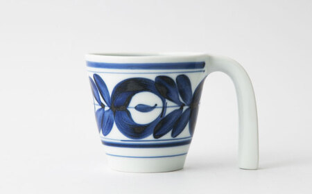 【波佐見焼】Mawaribana マグカップ スクエアプレート（小） ブルー 4点セット【アイユー】[UA44]