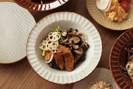 【波佐見焼】SHINOGI 7寸パスタ皿 2点セット 生成【studio wani】[MB60]