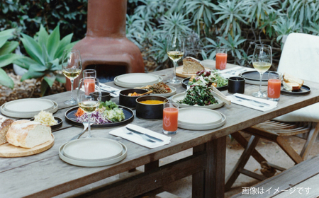 【波佐見焼 HASAMI PORCELAIN】プレート ミッドディープラウンドボウル ナチュラル 2点セット【東京西海】[DD234]