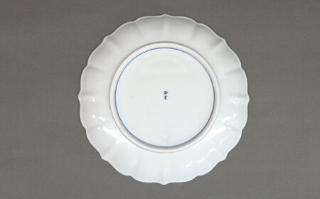 【波佐見焼】青海波尽し富士 輪花盛皿【協立陶器】[TC133]