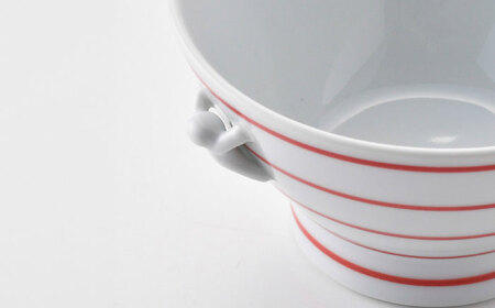 【波佐見焼】一閑人 茶碗 ボーダー 2個セット【陶芸ゆたか】[VA143]