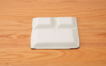 【波佐見焼】ハーフライン　仕切りプレート 赤【団陶器】[PB166]