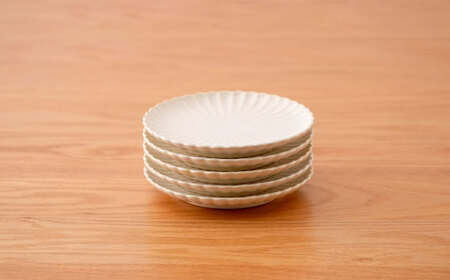 【波佐見焼】花しのぎ 取皿 5枚セット 白【団陶器】[PB169]