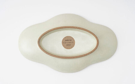 【波佐見焼】zen to 五十嵐可菜「餃子皿」 アイボリー 2点セット【中善】[YE23]