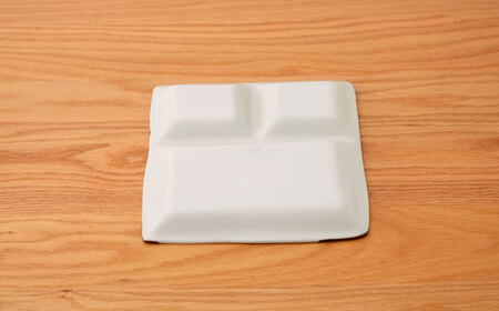 【波佐見焼】ハーフライン　仕切りプレート 青【団陶器】[PB165 ]