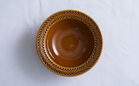 【波佐見焼】ローズマリー リムボウルM アメ 2枚セット 食器 皿【翔芳窯】[FE340]