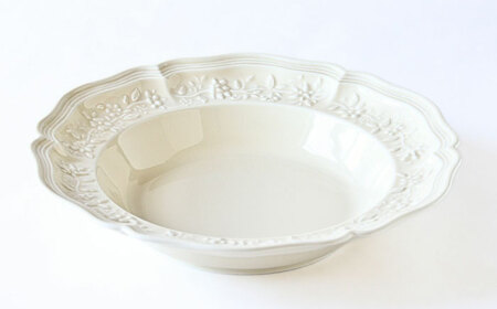 【波佐見焼】ombre de fleur ブーケボウル ミルキーホワイト 食器 皿【翔芳窯】[FE352]