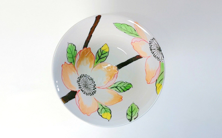 【波佐見焼】淡彩花 イケメン丼 丼ぶり 食器【大新窯】[DC158]