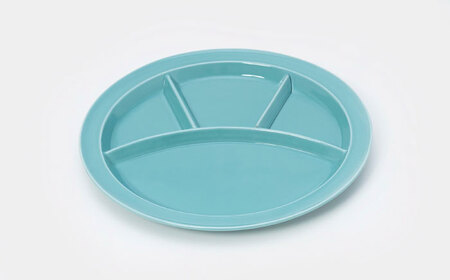 【波佐見焼】zen to ユザーン カレー皿 「仕切りが取れるカレー皿 blue」2枚セット【中善】[YE42]