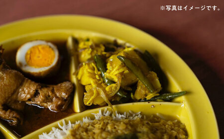 【波佐見焼】zen to ユザーン カレー皿 「仕切りが取れるカレー皿 yellow」2枚セット【中善】[YE43]