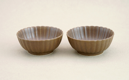 【波佐見焼】花しのぎ 小鉢 ペア 栗【団陶器】[PB181]