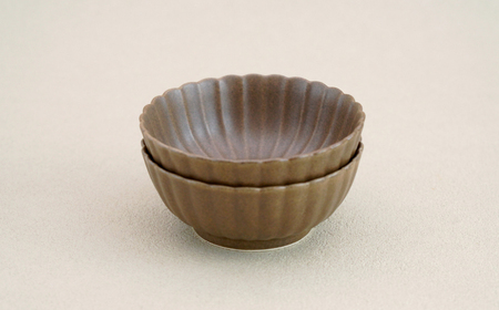 【波佐見焼】花しのぎ 小鉢 ペア 栗【団陶器】[PB181]