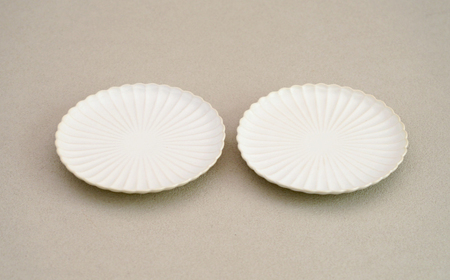 【波佐見焼】花しのぎ 中皿 ペア 白【団陶器】[PB175]