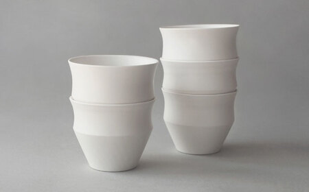 【波佐見焼】KINU カップ 小 5点セット（艶なし）【studio wani】[MB76]